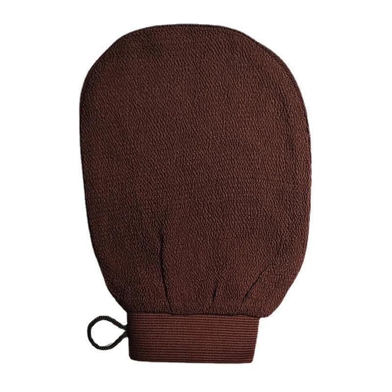 Rayon bath gloves for exfoliation in various colours