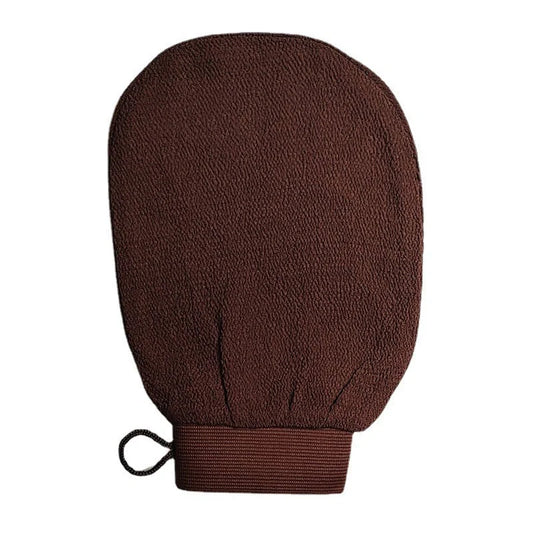 Rayon bath gloves for exfoliation in various colours