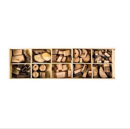 Handmade wooden blocks for children's creative play, natural pine wood, safe and educational