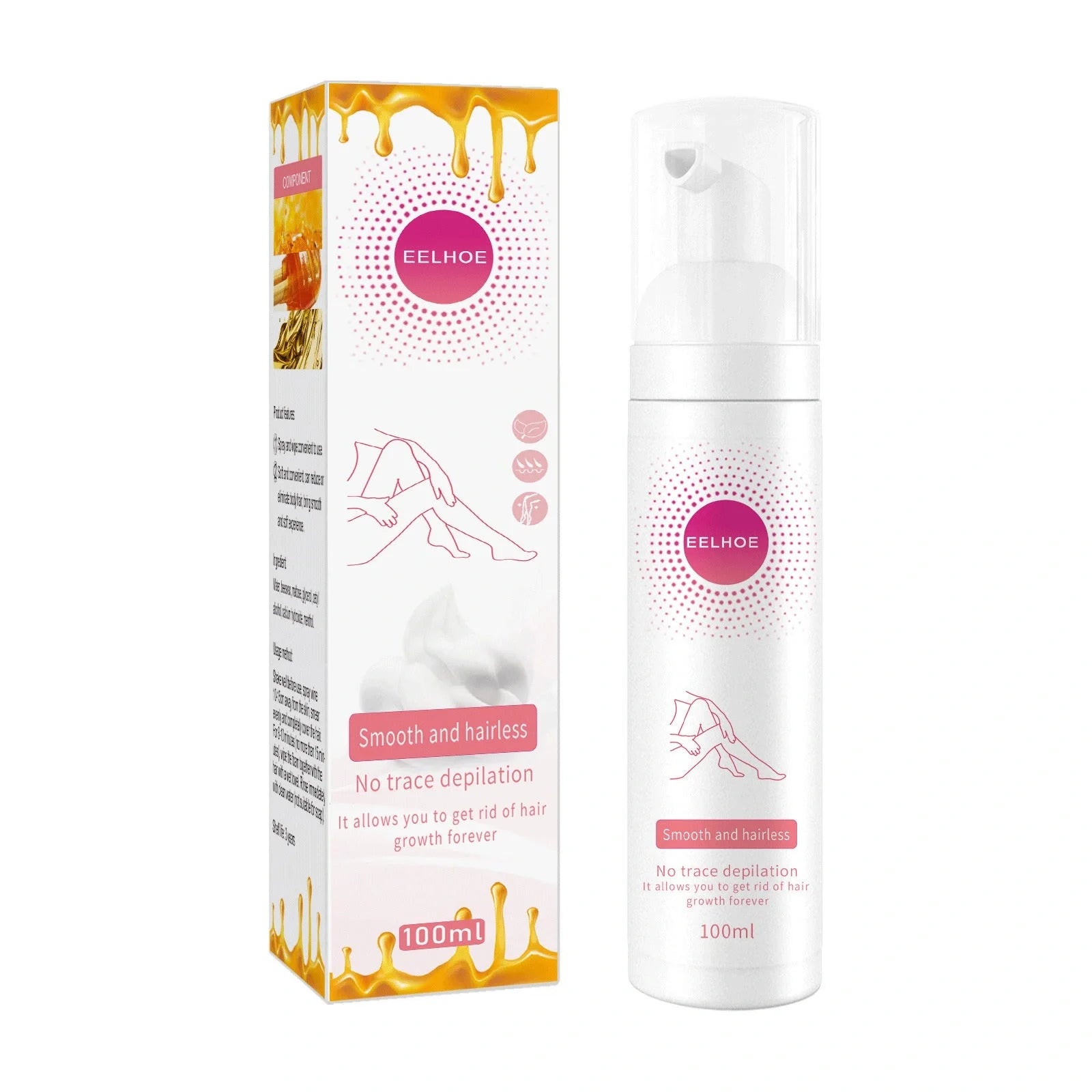 Honey Hair Removal Spray for smooth, hair-free skin