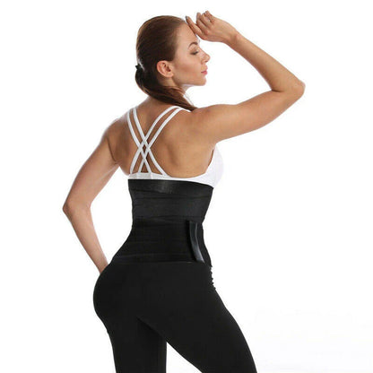 Premium waist trainer bodyshaper in black, designed to sculpt and slim the figure with comfort and style.