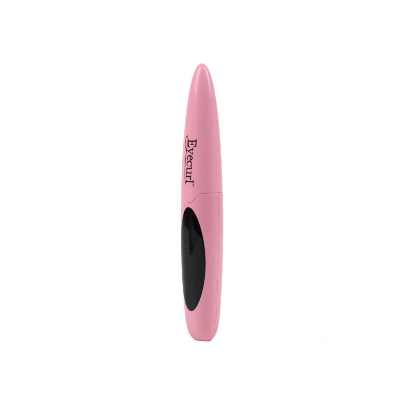 Cordless electric eyelash curler with USB charging and multiple temperature settings for long-lasting, salon-quality curl