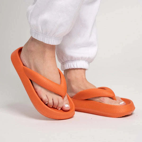 Outdoor Seaside Beach Thick Bottom Flip Flops in various colours with EVA sole