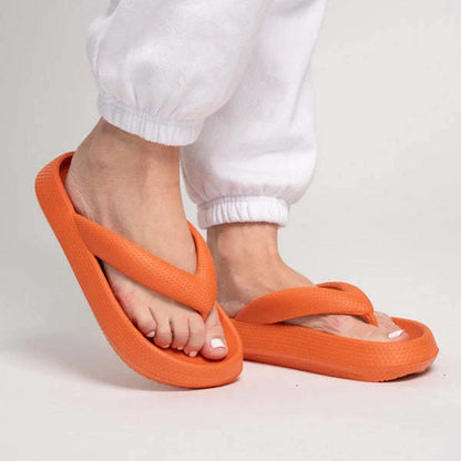 Outdoor Seaside Beach Thick Bottom Flip Flops in various colours with EVA sole