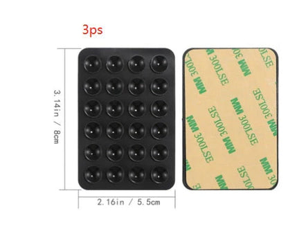 24 Grain Square Silicone Suction Cup for mobile phone and charging bank