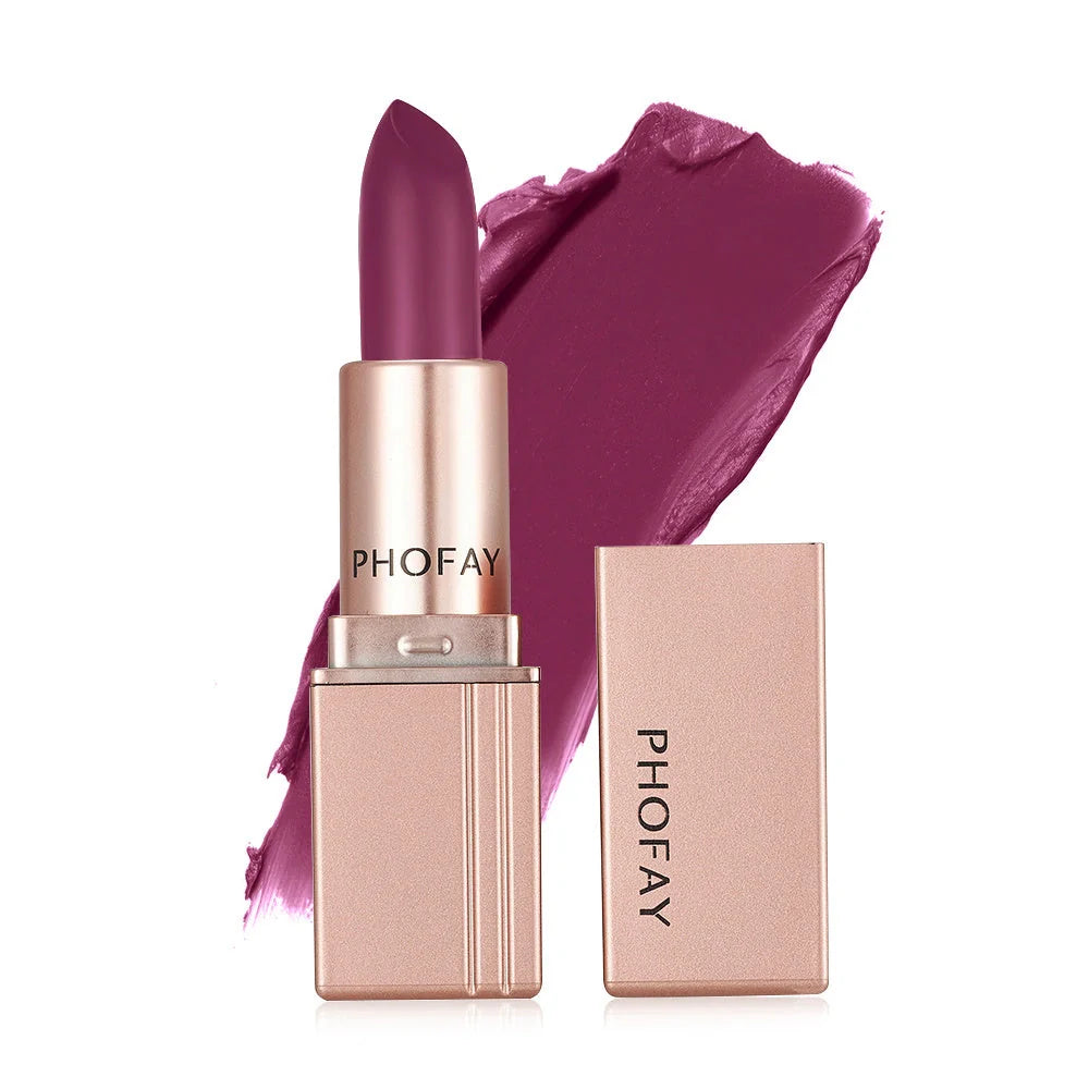 PHOFAY Matte Lipstick in various vibrant colours, long-lasting and waterproof