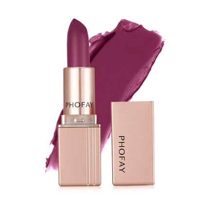 PHOFAY Matte Lipstick in various vibrant colours, long-lasting and waterproof