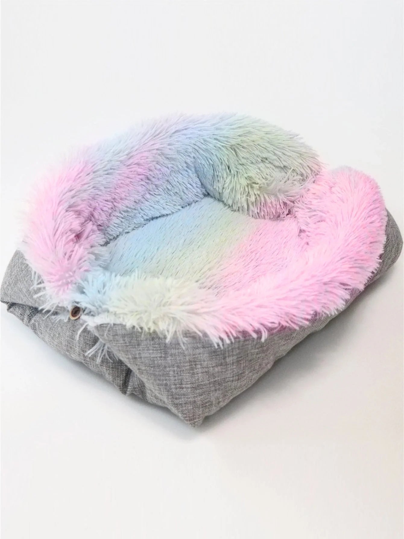 Foldable fleece pet bed mat for dogs and cats, soft warm sleep cushion