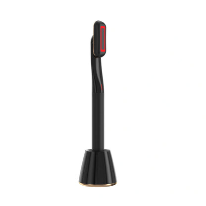 360 Degrees Rotary Eye Massage Wand with Red LED Light and Therapeutic Warmth for skincare