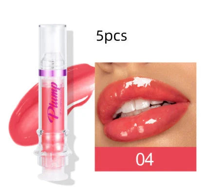 Glossy Luxury Lip Gloss in various shades with a mirror-like shine and hydrating formula