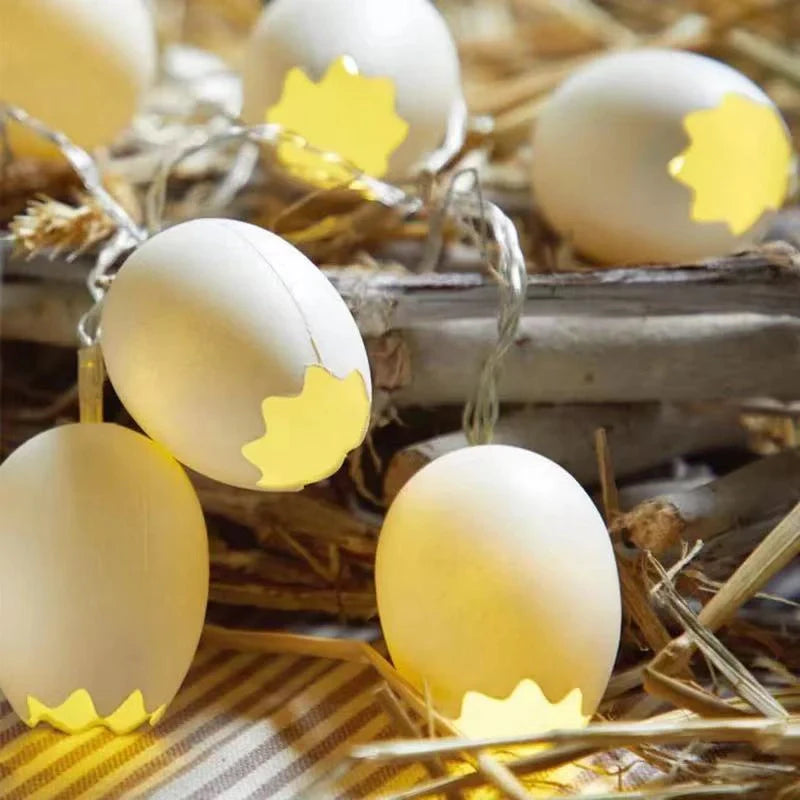 Easter Broken Shell Egg LED String Lights for festive decoration