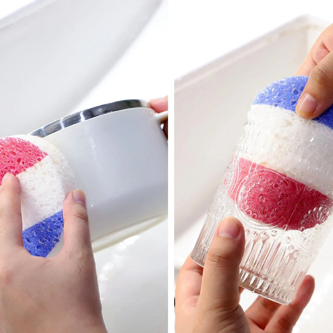 World Cup Qatar Football Biodegradable Dishwashing Sponges - Eco-friendly cleaning tool