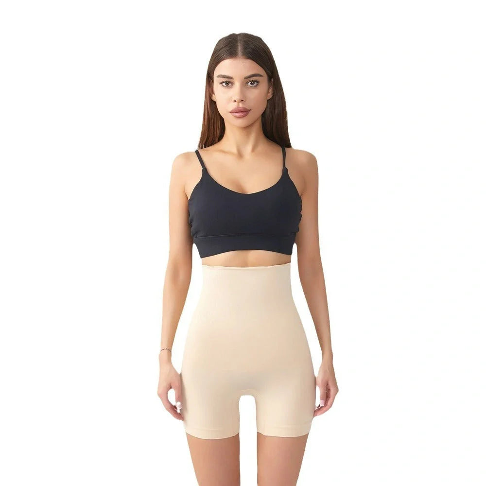 High Top Sports Shaping Pants Plus Size Seamless in Black and Skin Colour