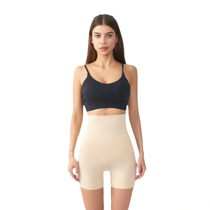 High Top Sports Shaping Pants Plus Size Seamless in Black and Skin Colour