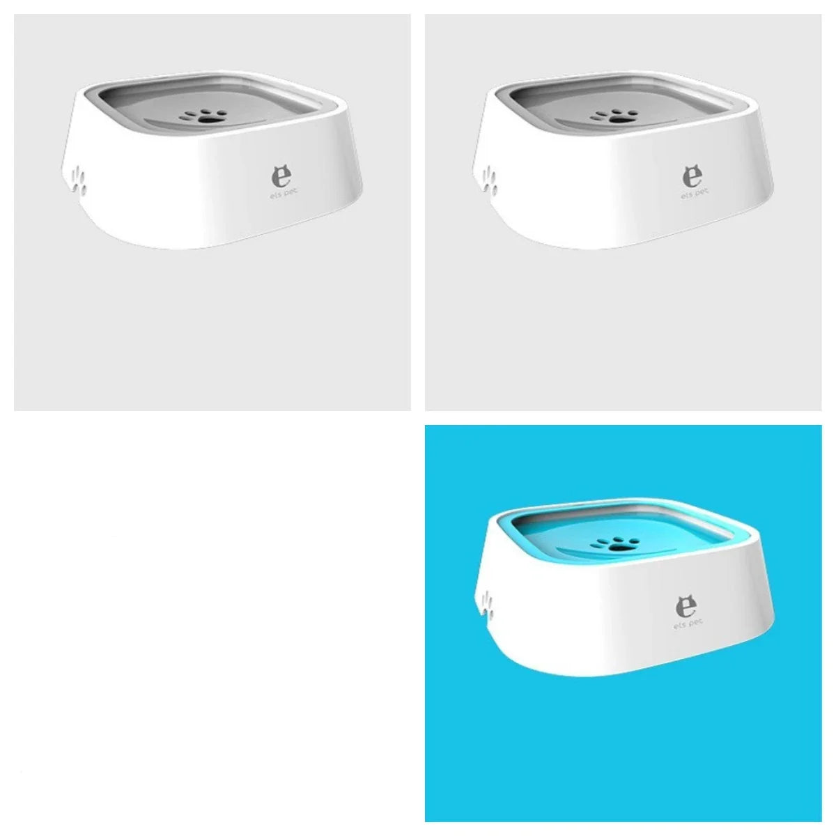 Spill-Proof Floating Pet Water Bowl with Slow Water Intake, Premium ABS & PP Construction, Available in Various Colors and Quantities