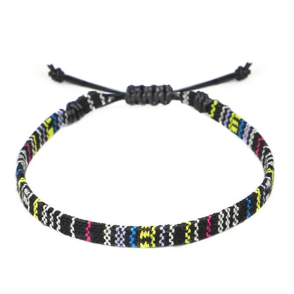 Hand Woven Rainbow Colour Anklet Bohemian Style