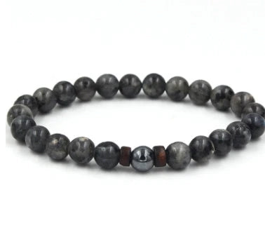 Stylish volcanic stone bracelet in various colors and designs for men