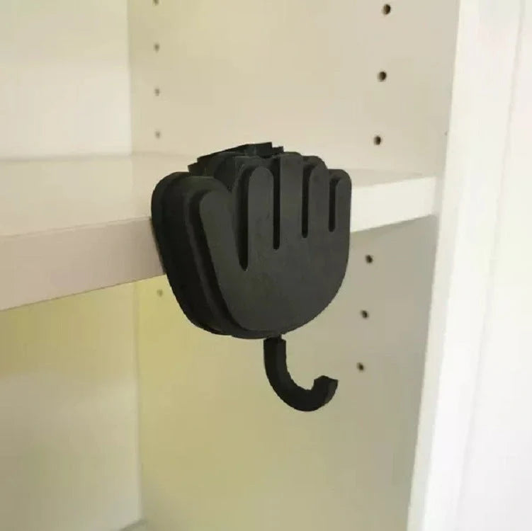 Spoof Middle Finger Desktop Storage Key Hook in wood and plastic options