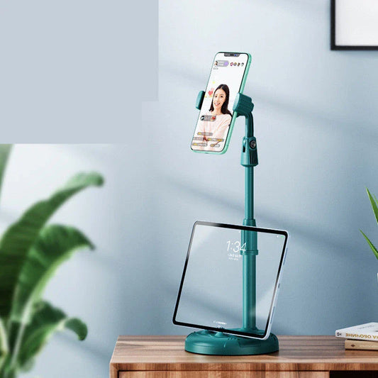 Telescopic phone holder with adjustable height, 360-degree rotation, and cat paw design for versatile mobile device support