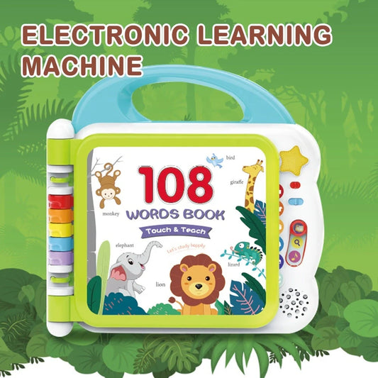 Educational English Kids Intelligent Book Learning Machine with Bluetooth in vibrant colours