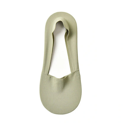 Silicone Non-Slip Shallow Boat Socks for Ladies in various colors, including black, skin, khaki, silver, and more.