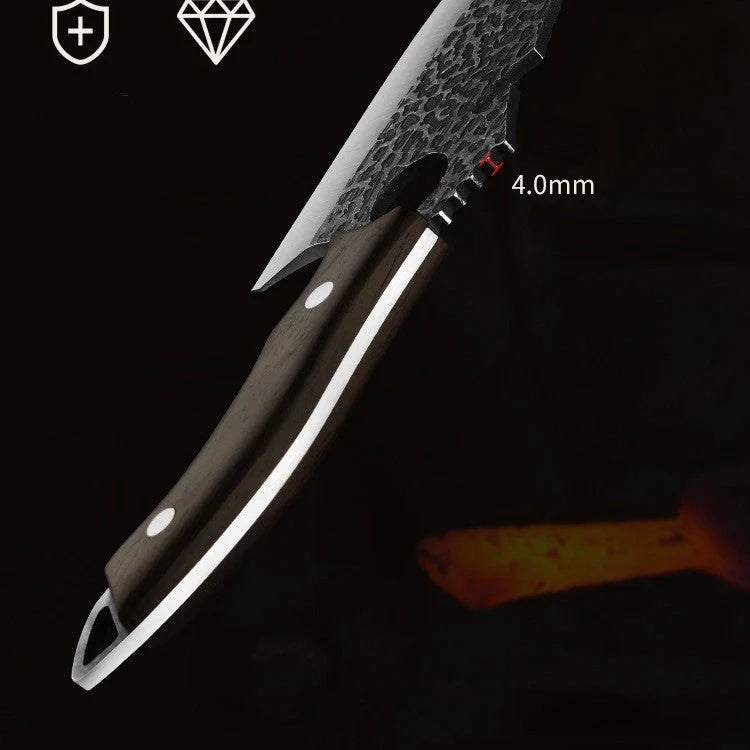T6 Crocodile Multi-Function Kitchen Knife with forged steel blade and ergonomic handle