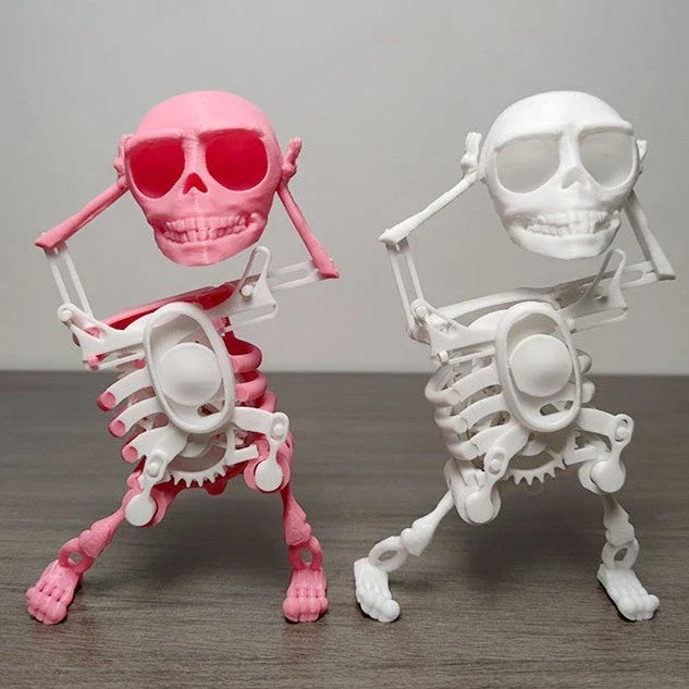 Customizable 3D Mini Skull Desktop Toy with gravity-powered motion and various color options