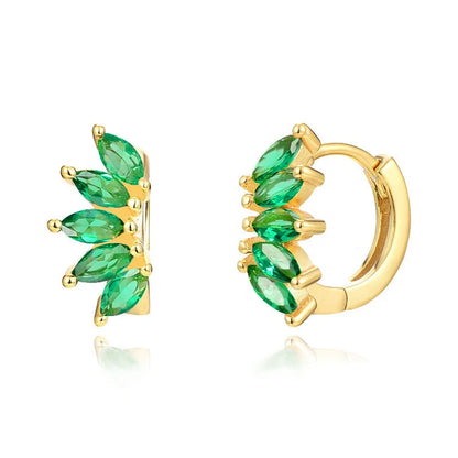 Elegant British-inspired Horse Eye Stone Earrings with a mesmerising symmetrical design and premium precious stones