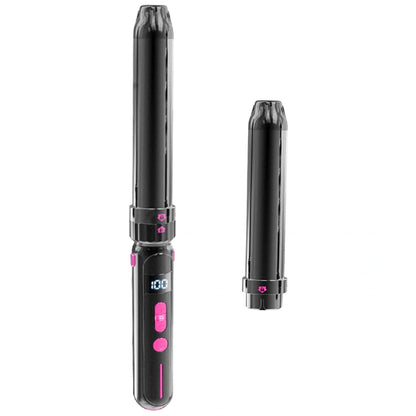 Ceramic thermal conductor curly hair sticks with black finish and wired AC power supply