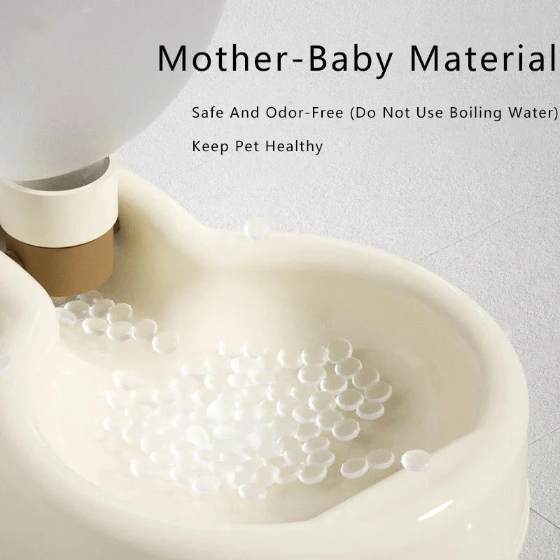 500ml portable pet water bottle with foldable drinking bowl for outdoor use