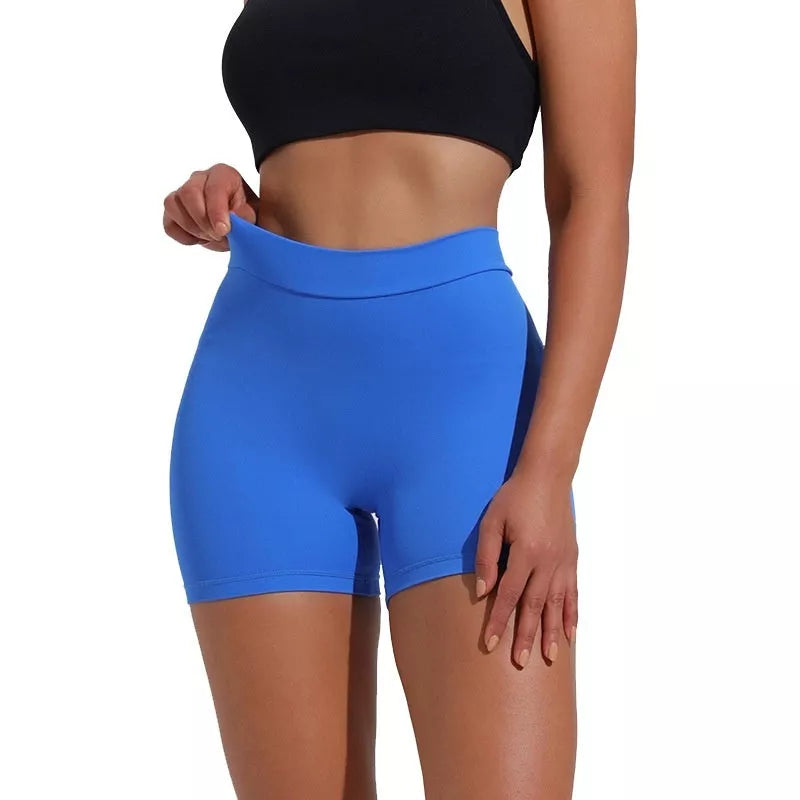 Women's nylon tight shorts for training and running in various colours