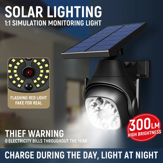 Solar-powered outdoor courtyard lights with human sensing technology