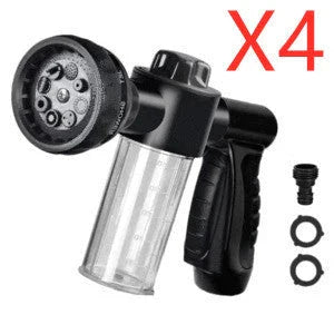 A premium high-pressure automotive foam sprayer with adjustable 8-in-1 spray settings for efficient car washing, garden maintenance, and household cleaning