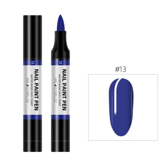 24 colour nail polish painting pen set for 3D nail art designs