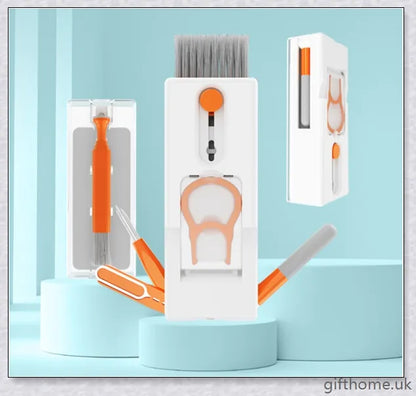 11-in-1 Portable Headset, Phone and Keyboard Cleaning Kit with Various Cleaning Tools