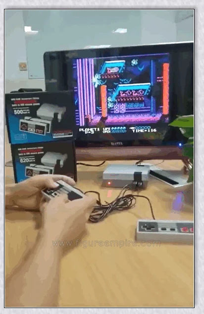 Retro Console 620 Classical Games - Relive the nostalgia of classic video games on your TV or computer with this compact, high-quality retro gaming device.