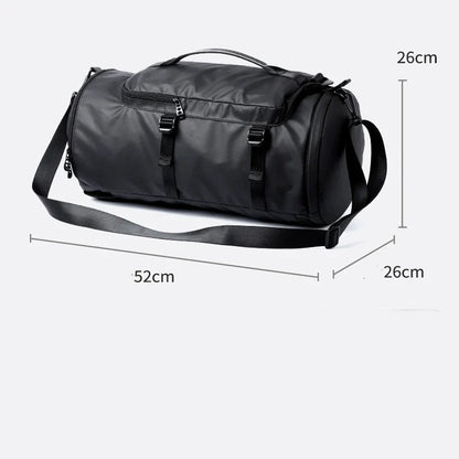 High-capacity travel backpack made from durable Oxford cloth with breathable, wear-resistant design and spacious 36-55 litre capacity