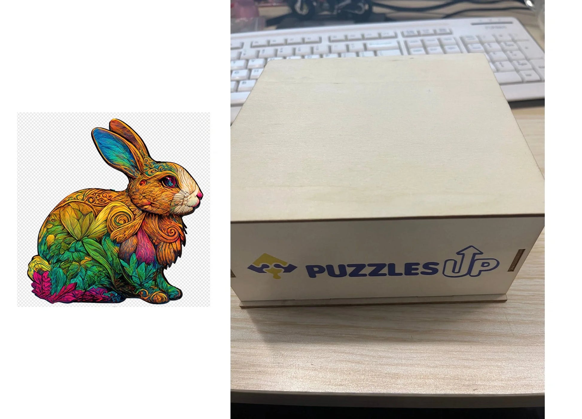 A3 Animal Wooden Puzzle with Box - Premium quality, vibrant animal designs, perfect for family fun