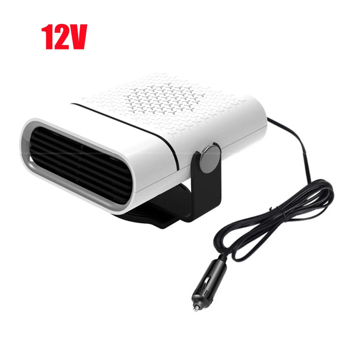 3-in-1 Car Heater Defogger with adjustable airflow for defrosting and heating