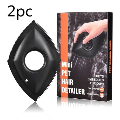 Versatile pet hair remover tool with adjustable cleaning modes for effective removal of cat and dog fur from cars, carpets, upholstery and more