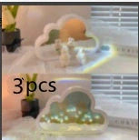 DIY Tulip Night Lamp in pink, purple, and blue with LED lights and decorative mirror feature