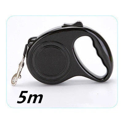 Automatic telescopic pet leash with one-handed braking and locking system, made of eco-friendly materials for safe and convenient pet walking