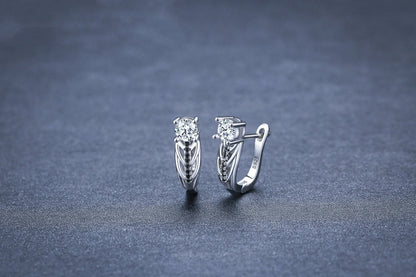 Elegant black hollow zircon copper plated earrings for women, perfect for any occasion.