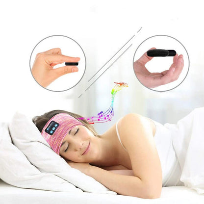 Wireless music headband with Bluetooth, hands-free calling, and voice control features
