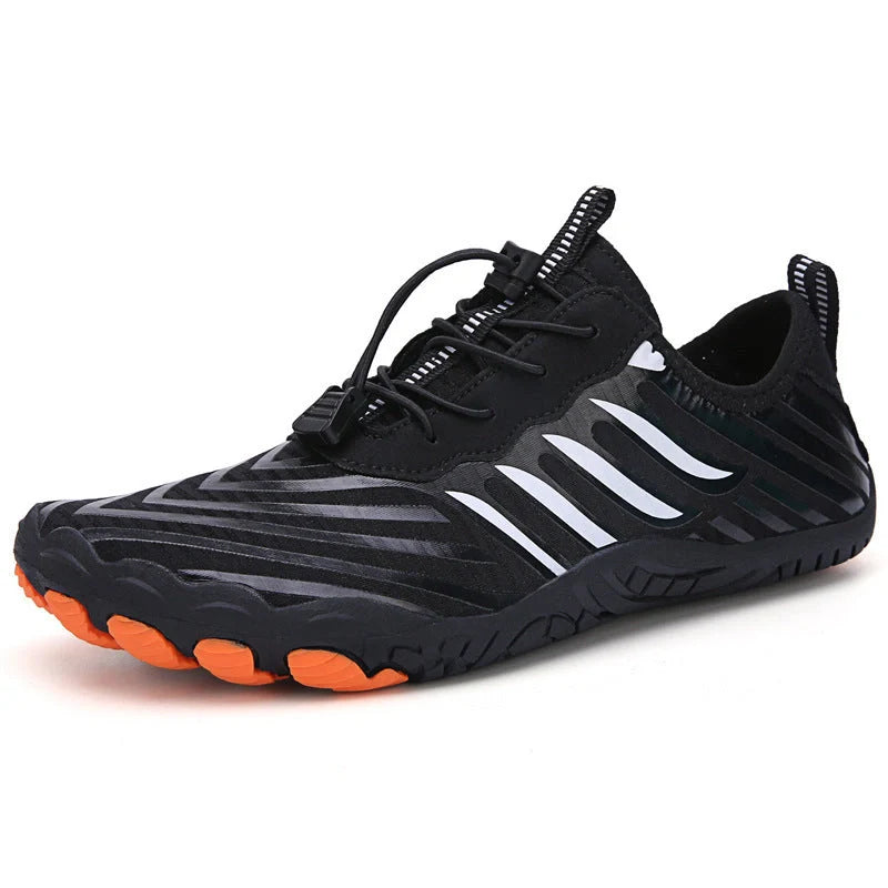 Leisure swimming wading shoes in grey, black, white, and moonlight colours