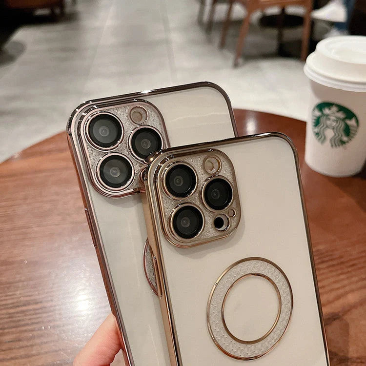 Electroplated Soft Diamond Ring iPhone Case in various colours