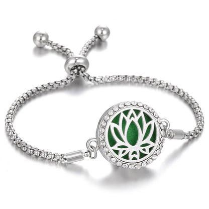 Stylish Aromatherapy Bracelet with Essential Oil Diffuser in various designs