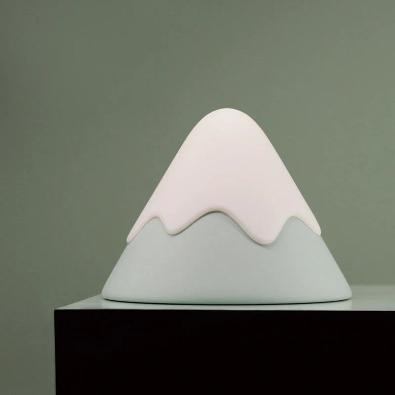 Snow Mountain Induction Night Light with warm white LEDs and compact design