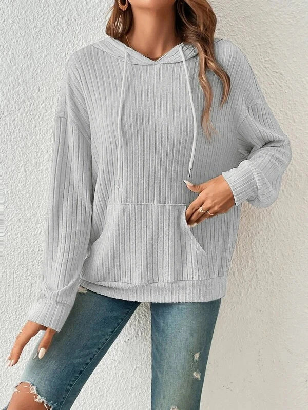 Stylish and comfortable drawstring hoodie sweatshirt with pockets in various colors