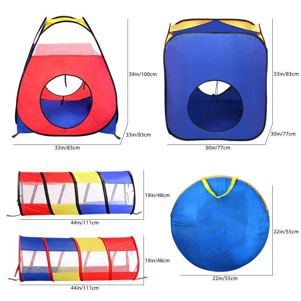 Premium portable play tent for kids with sturdy steel frame, breathable mesh, and durable polyester fabric